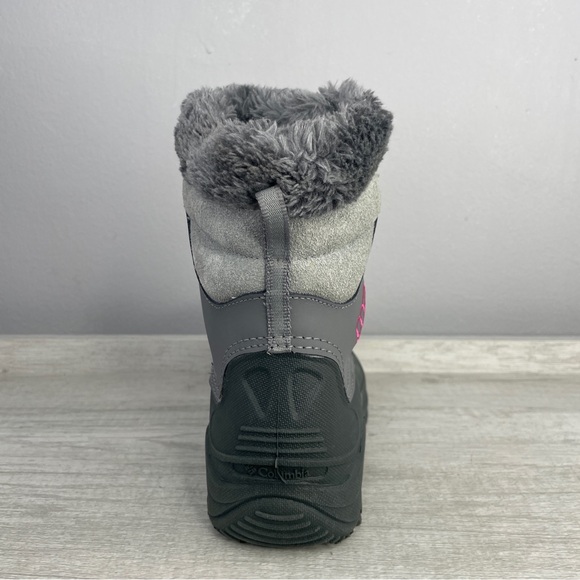 Like New! Columbia Bugaboot gray and pink snow boots size 4 - Picture 7 of 12